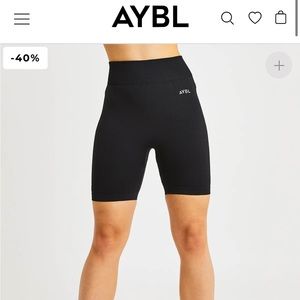 AYBL Black Biker Shorts